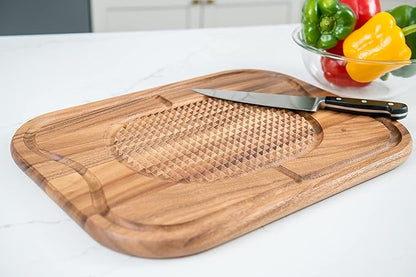 Lipper International Acacia Steak Carving Board