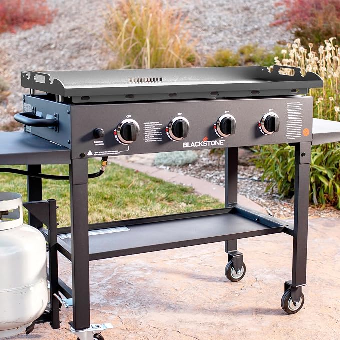 New Upgrade 36 Inch Griddle Top for Blackstone 36" Flat Top Grill 1560 1818 1825 1820 1803, Gas Griddle Replacement Parts with Rear Grease System for Most Blackstone 36" Flat Top Grill