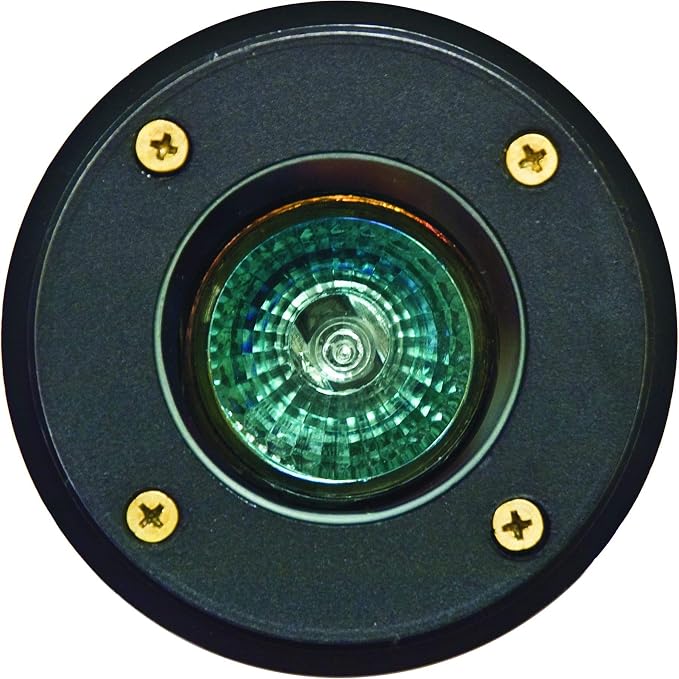 DABMAR LIGHTING LV301-LED5-B-SLV Well Light W/O Grill W/PVC Sleeve 5W LED MR16 12V, Black