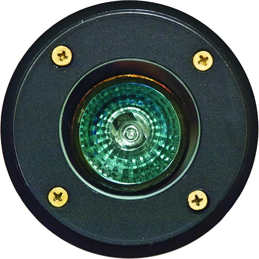 DABMAR LIGHTING LV301-LED5-B-SLV Well Light W/O Grill W/PVC Sleeve 5W LED MR16 12V, Black
