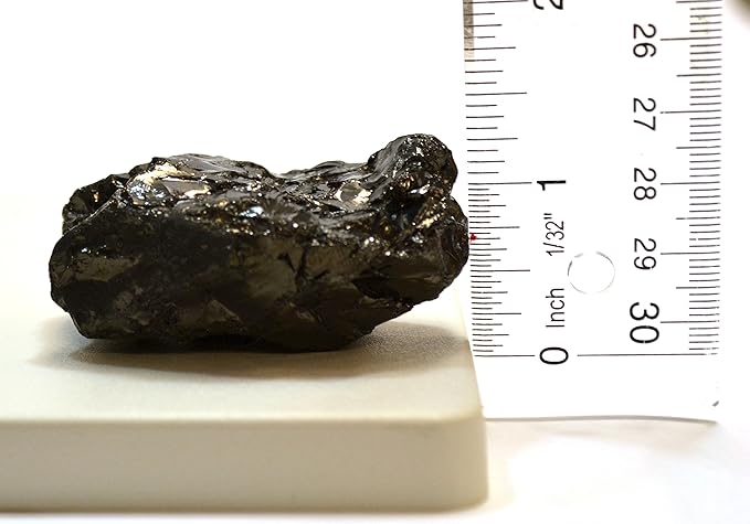 Santa's Coal for Christmas Stocking - Large Lump of Genuine American Coal in Premium Cotton Bag (Egg/Golf Ball Size, 2.5" x 2" x 1.5") - Ideal for Stocking Stuffers, Gag Gifts - Includes Experiment