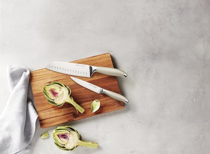Oneida Preferred Stainless Steel Santoku Knife – Multi-Purpose Asian Style Chef Knife for Precision Slicing, Chopping & Dicing