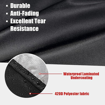Outdoor Single Burner Stove Cover, Portable Waterproof Outdoor Cover for Camping Stove Countertop Burners Propane Gas Grill Cooker - 17”L x 17”W x 20”H