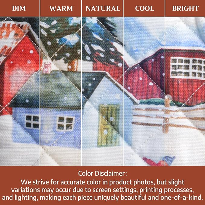 Maison d'Hermine Oven Gloves 100% Cotton Oven Mitt (7" x 13", Pack of 1) | With Loop Heat Resistant BBQ Cooking Gloves Baking Kitchen Handling Hot Pans Thanksgiving Christmas - Megeve