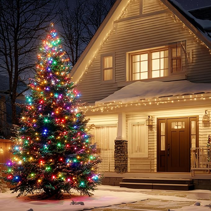 TW SHINE Color Changing Christmas Lights, 328FT 1000LED Warm White & Multi Color Waterproof String Lights with 11 Functions, Remote Christmas Decorations for Indoor Outdoor Party Wedding Garden Decor