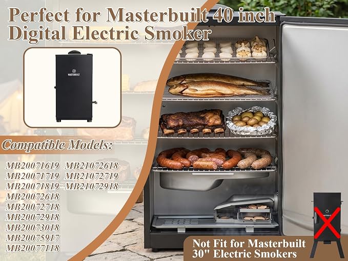 Large Water Bowl for Masterbuilt 40-inch Digital Electric Vertical BBQ Smoker MB20071619, MB20071719, MB20071819, MB20072618, Water Pan Replacement Part for Masterbuilt Original Model 9007180374