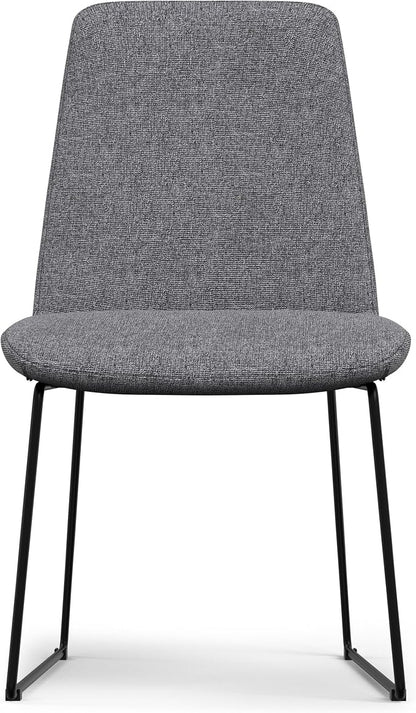 SIMPLIHOME Corina/Hunter 7-Piece Dining Set in Grey for the Dining Room and Kitchen