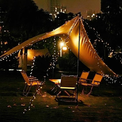Selarlyt 2 Pack Solar String Lights Outdoor Waterproof, 72FT 200 LED Solar String Lights with 8 Lighting Modes, IP65 Waterproof Solar Lights Outdoor for Xmas Garden Party Tree Decor, Warm White