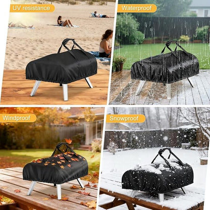 Pizza Oven Cover for Ooni Koda 2 14",Outdoor Pizza Oven Cover | Portable Cover for Ooni Koda 2 14" Pizza Oven,Waterproof,UV-Resistant,Windproof,Outdoor,Pizza Oven Accessories,Easy to Carry