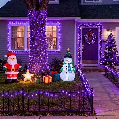 JMEXSUSS 500 LED Purple Halloween Lights, 173ft String Lights Plug in | 8 Modes, Remote Control, Timer, Waterproof Purple Christmas Lights for Indoor Outdoor Party Tree Xmas Halloween Decorations