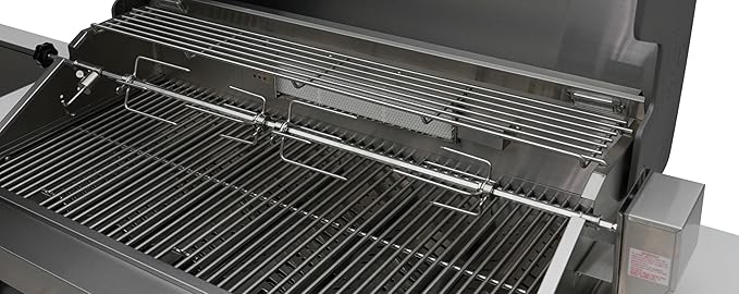 Mont Alpi Premium 82"W x 113"D x 46"H Deluxe L-shaped Modular Stainless Steel Outdoor Kitchen Island with 2 Refrigerators + 32"W 4-Burner BBQ Gas Grill + Faucet & Sink + Storage + Granite Countertops