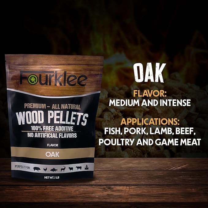 Pellets for Smoker Grill - Wood Pellets for Smoker - Smoker Pellets - Grill Pellets - Wood Pellets - pellets -6Pack 1Lb Each.