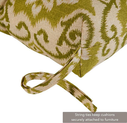 Greendale Home Fashions Outdoor 44 x 22-inch High Back Chair Cushion, Set of 1, Avocado