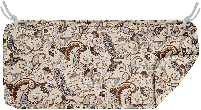 NettyPro Outdoor Patio Bench Swing Cushion Cover Replacement Water Resistant UV Protection Outside Loveseat Cushion Slipcovers with Zipper, 48 x 18 x 3 Inch
