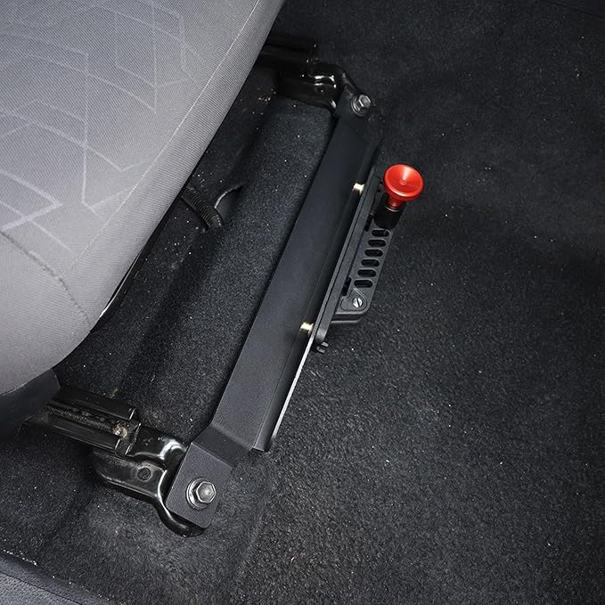Quick Release Adjustable Aluminum Fire Extinguisher Holder Mount Bracket Compatible with Toyota Tacoma 2023 2022 2021 2020-2016, Aluminum Car Seat Fire Extinguisher Bracket, 3rd Gen Tacoma Accessories