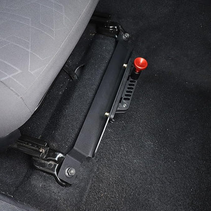 Quick Release Adjustable Aluminum Fire Extinguisher Holder Mount Bracket Compatible with Toyota Tacoma 2023 2022 2021 2020-2016, Aluminum Car Seat Fire Extinguisher Bracket, 3rd Gen Tacoma Accessories