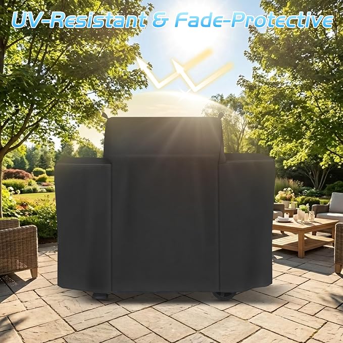 Grill Cover for Traeger Westwood XL Grill Parts BAC861P Full Length Covers Wood Pellet Smoker Replacement Parts TFB82YLJU 600D Waterproof Outdoor BBQ Grilling Accessory