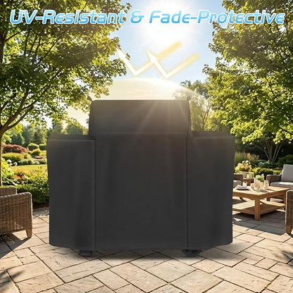 Grill Cover for Traeger Westwood XL Grill Parts BAC861P Full Length Covers Wood Pellet Smoker Replacement Parts TFB82YLJU 600D Waterproof Outdoor BBQ Grilling Accessory