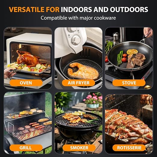 Wireless Meat Thermometer Digital, 1 Probe Bluetooth Thermometer | Smart App & Standalone Display Base, NIST ±0.5°F, Instant Read LCD, BBQ Smoker Grill Oven, Brisket Steak Turkey Pork