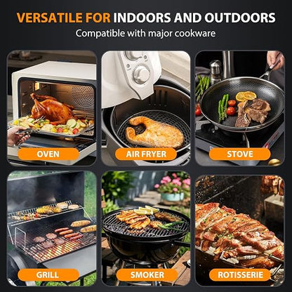 Wireless Meat Thermometer Digital, 1 Probe Bluetooth Thermometer | Smart App & Standalone Display Base, NIST ±0.5°F, Instant Read LCD, BBQ Smoker Grill Oven, Brisket Steak Turkey Pork
