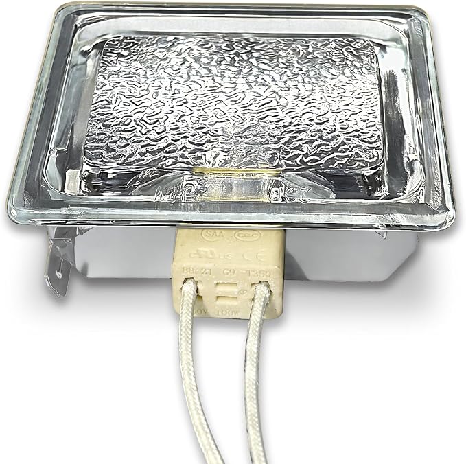 J&V bedebur Oven Lighting Assembly with High Temperatur Materials for BBQ Grill, Microwave Light and Air Fryer Equipment Special Lighting, G9 Bulb (120V 25W 1000MM 5128)