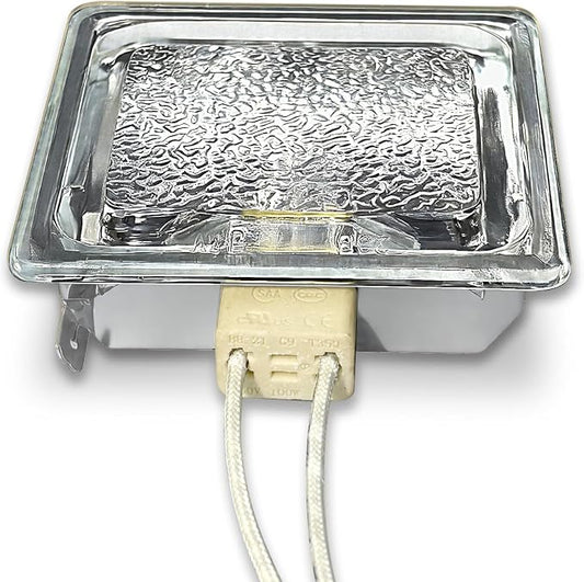 J&V bedebur Oven Lighting Assembly with High Temperatur Materials for BBQ Grill, Microwave Light and Air Fryer Equipment Special Lighting, G9 Bulb (120V 25W 1000MM 5128)