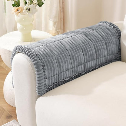 OstepDecor Couch Cover for Dogs, Washable Non Slip Sofa Cover for Pets | Soft Couch Covers for Sofa, Loveseat and Sectional, Furniture Protector Against Pet Hair & Dirt (20" x 24", Blue Grey)