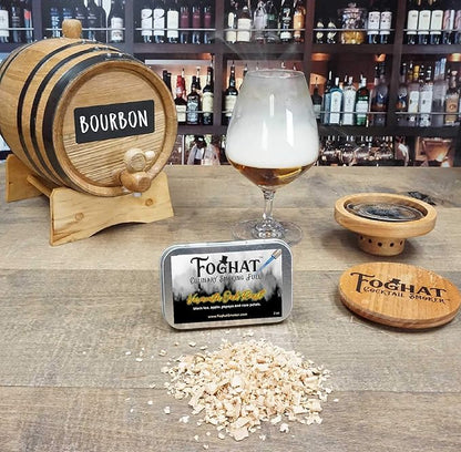 Cocktail Smoker Wood Chips - 4oz Vermouth Oak Roast Shavings for Smoker, Whiskey & Drink Infuser Kit - Culinary Wood Smoking Chips for Hand Held Food Smoke Gun