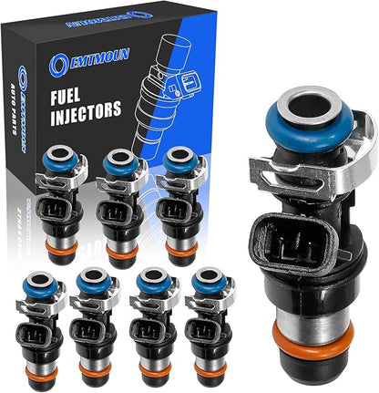 Set of 8 Fuel Injectors FJ315 OEM Replacement 25317628 17113698 for Chevy Silverado Tahoe Suburban GMC Sierra Yukon 4.8L 5.3L 6.0L V8 2001-2006