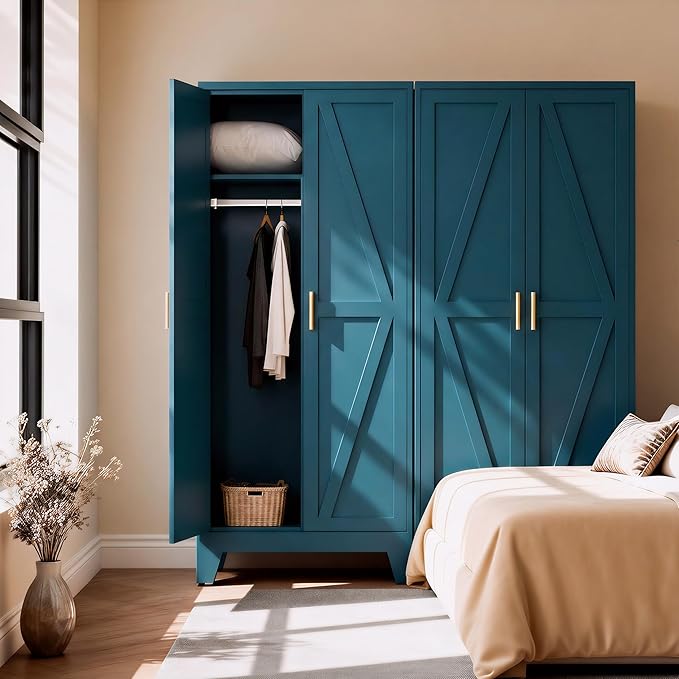 71" H Metal Storage Cabinets,Garage Storage Cabinet,Tall Pantry Cabinet with Doors,Kitchen Food Storage Cabinet,Farmhouse Storage Cabinets for Kitchen, Dining Room