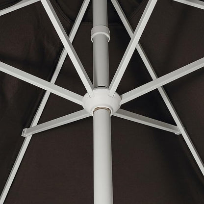 JONATHAN Y UMB1001 Collins 9 ft. Classic Cottage Tassel Market Patio Umbrella with Auto-Tilt, Crank, Wind Vent and UV Protection