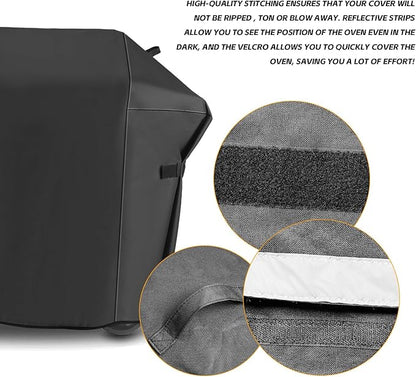 48 Inch Grill Cover for Weber Spirit 200 and Spirit II 200 Series, BBQ Gas Grill Cover for Outdoor Grill Heavy Duty Waterproof Fade Resistant for Weber Spirit II E210 Gas Grill