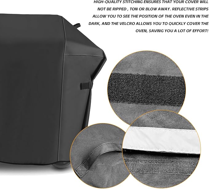 48 Inch 7138 Grill Cover for Weber Spirit 200 Series, Spirit E210, S210, E210, 215 Grills 2,Burner Grill, Anti-Fade Waterproof UV-Resistant Gas Grill Cover 600D Heavy Duty BBQ Grill Covers