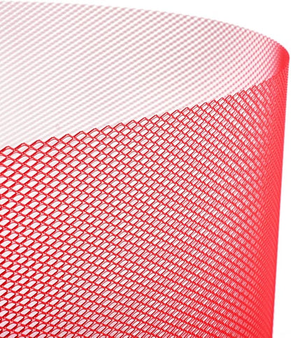 AggAuto Universal 40"x13" Car Grill Mesh 4x8mm Rhombic Hole Red | Aluminum Alloy Automotive Grille Insert Bumper, One of the Most Multifunctional Shape Grids 100x33cm
