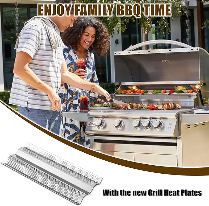 Flame Tamer Grill Replacement Parts for Blaze Grill BLZ-4 BLZ-4-Cart BLZ-4-LP BLZ-4-NG 32-Inch 25-Inch 40-Inch 3-5 Burner Grills Stainless Steel Heat Tent Shields for Even Heat & Smoky Flavor