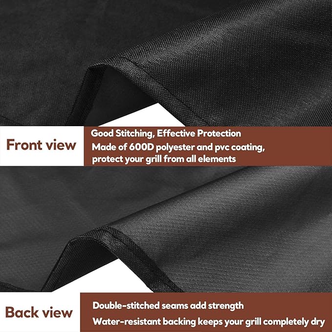 48 inch 7138 Premium Grill Cover BBQ Grill Cover for Weber Spirit 200 and Spirit II 200 Series 2 Burner Covers Heavy Duty and Waterproof Replacement Part for WeberBBQ Gas Grill