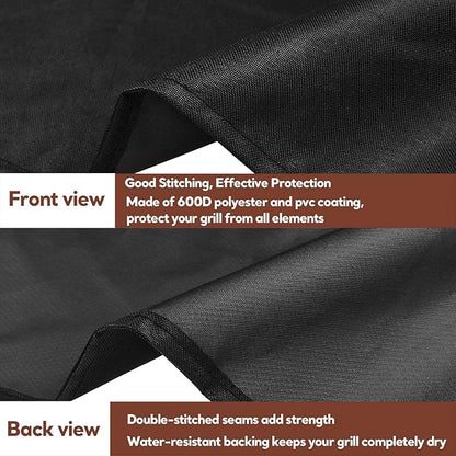 48 inch 7138 Premium Grill Cover BBQ Grill Cover for Weber Spirit 200 and Spirit II 200 Series 2 Burner Covers Heavy Duty and Waterproof Replacement Part for WeberBBQ Gas Grill