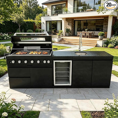 Outdoor Grills & Smokers Portable Camping Charcoal Grill Cooking Barbecue, Large Barrel Style Charcoal Grills BBQ Smoker Combo with Offset Smoker, Grill for Backyard Patio,A-1