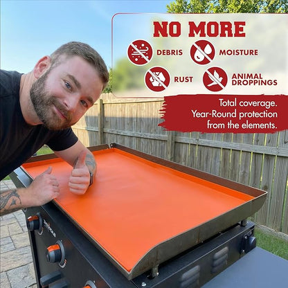 Kitchen perfection 22" Premium Silicone Griddle Cover Mat for Blackstone Griddle 22 Inch - Hermetic Protection from Rust & Debris All Year, Fits All Blackstone 22 Inch Models - Food Grade Silicone