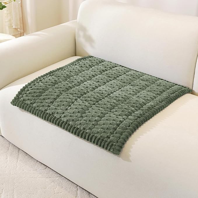 OstepDecor Couch Cover for Dogs, Washable Non Slip Sofa Cover for Pets | Soft Couch Covers for Sofa, Loveseat and Sectional, Furniture Protector Against Pet Hair & Dirt (27.6" x 27.6", Green)