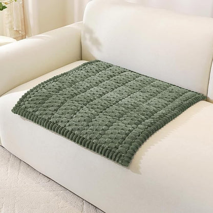 OstepDecor Couch Cover for Dogs, Washable Non Slip Sofa Cover for Pets | Soft Couch Covers for Sofa, Loveseat and Sectional, Furniture Protector Against Pet Hair & Dirt (27.6" x 27.6", Green)