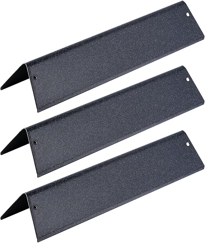 VEVOR Flavorizer Bars, 15 in Grill Replacement Part, for Weber Spirit I & II 200 Series Grills, Including Spirit ll E-210, ll E-220, ll S-210, E-210, S-210, Porcelain-enameled Steel Heat Plate, 3 Pack