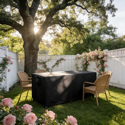 Patio Table Cover for Outdoor Tables, 61inch Heavy Duty Waterproof FurnitureCover for Buffet Table/Bar Tables/Prep Table/Grill Table/Cooler Cart/Dining Tables/Coffee Tables-61"L x 26"W x 29"H