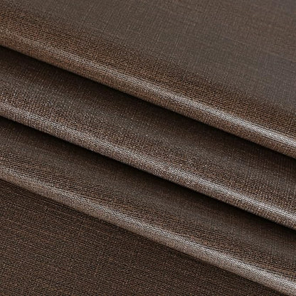 sancua 100% Waterproof Vinyl Tablecloth Table Cloth 60 Inch Round, Coffee | Oil Spill Proof, PVC Material, Wipe Clean Table Cover for Dining Tables, Buffet Parties and Camping