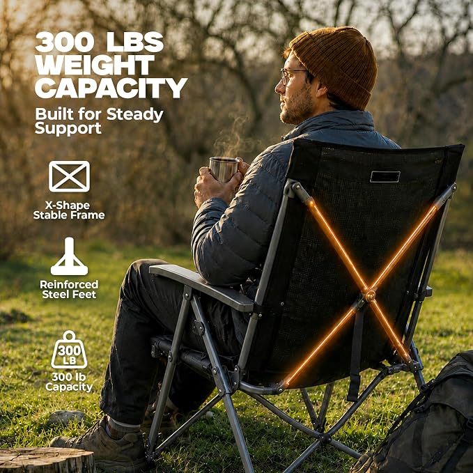 Alvantor® Camping Chair 2 Pack, Full Mesh Folding Beach Chair Breathable High Back Portable Lawn Chair for Outdoor, Armrest, Cup Holder, Easy Use Seat for Travel, Sports Event, 24"x31"x38"