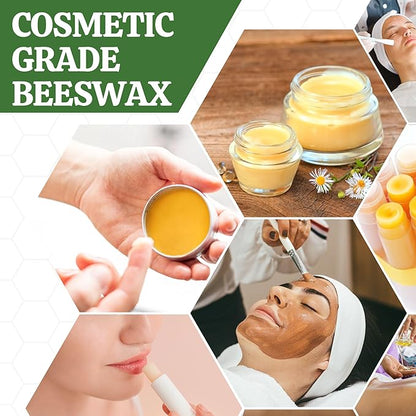 YASNAY White Beeswax Pellets 10LB, Organic Beeswax, Beeswax for Candle Making, Body, Skin Care DIY, Lip Balm and Soap Making Supplies