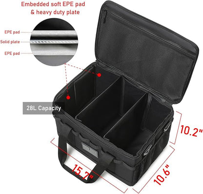 Tactical Camping Storage Bag 28L Tactical Utility Tote Bag Camping Cookware Organizer Trunk Organizer