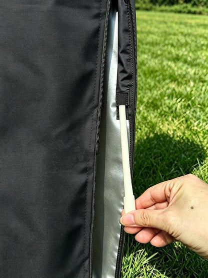 Patio Umbrella Cover for 9ft to 11ft Offset Umbrella, Water Resistant, Curved Cantilever and Straight Pole Parasol Outdoor Umbrellas Cover with Zipper and Rod