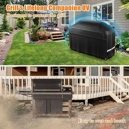 Grisun Grill Cover for Traeger Timberline XL TBB01RLG, Ironwood XL TFB93RLG BAC639 BAC647 Wood Pellet Grills - Heavy Duty Waterproof Fade Resistant Grill Cover for Traeger Cover