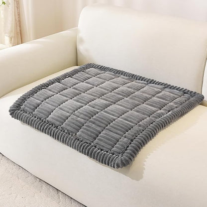 OstepDecor Couch Cover for Dogs, Washable Non Slip Sofa Cover for Pets | Soft Couch Covers for Sofa, Loveseat and Sectional, Furniture Protector Against Pet Hair & Dirt (27.6" x 27.6", Dark Grey)